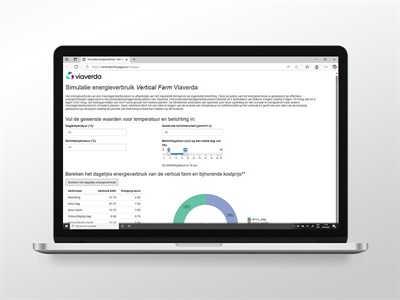 Rekentool voor energieverbruik meerlagenteeltsysteem Viaverda