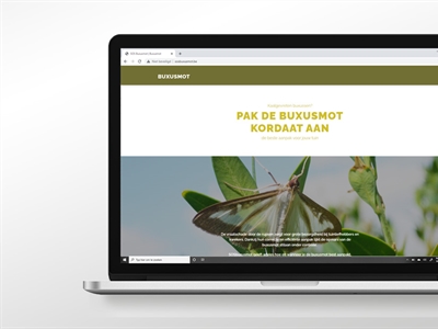 Website SOS Buxusmot: plaagbeheersing in tuinen