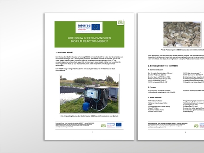 Handleiding 'Hoe bouw ik een Moving Bed Biofilm Reactor (MBBR)?' voor het filteren van nitraat uit spuistroom