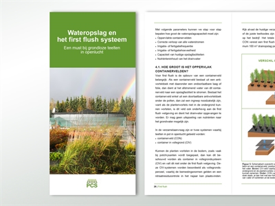 Brochure 'Wateropslag en het first flush systeem'