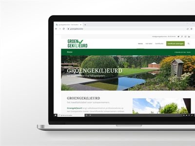 Website 'GroenGek(l)eurd', het kwaliteitslabel voor tuinaannemers