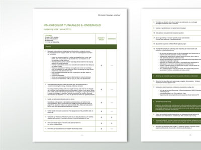IPM-checklist voor groenvoorziening