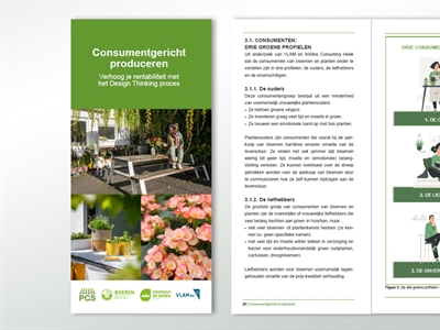 Brochure 'Consumentgericht produceren, verhoog je rentabiliteit met het Design Thinking proces'