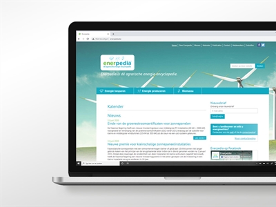 Website Enerpedia over hernieuwbare energie en energiebesparing